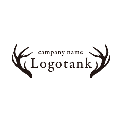 鹿の角のロゴ ロゴタンク 企業 店舗ロゴ シンボルマーク格安作成販売