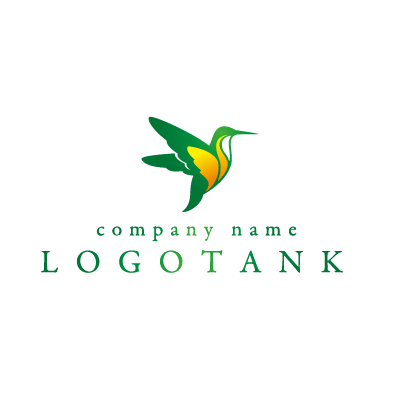 ハチドリのロゴマーク ロゴタンク 企業 店舗ロゴ シンボルマーク格安作成販売