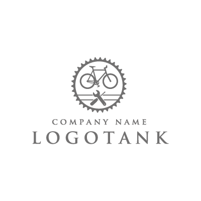 自転車修理のロゴ