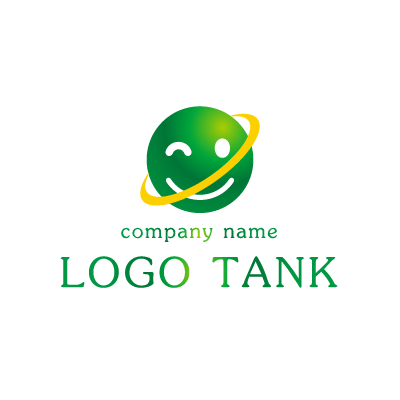 緑のスマイルロゴ 未設定,ロゴタンク,ロゴ,ロゴマーク,作成,制作