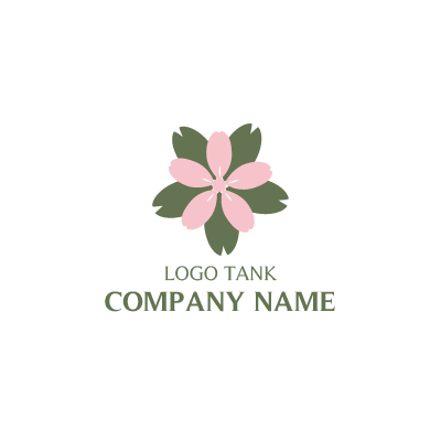 桜の和風ロゴ ロゴデザインの無料リクエスト ロゴタンク