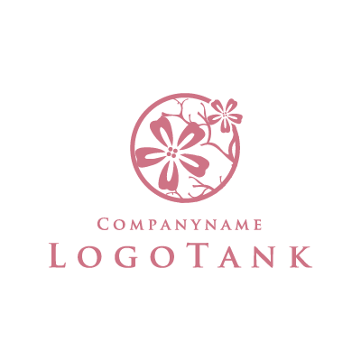 桜のロゴマーク ロゴデザインの無料リクエスト ロゴタンク