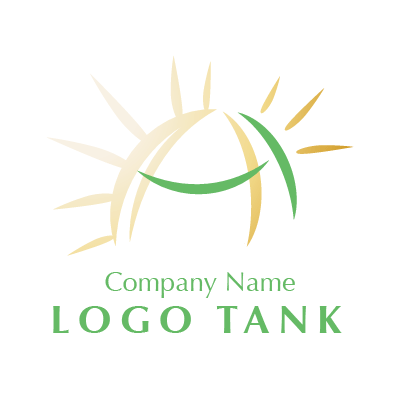 太陽が輝くイメージのロゴ 未設定,ロゴタンク,ロゴ,ロゴマーク,作成,制作