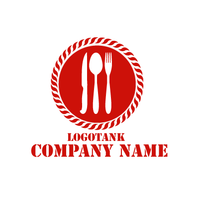 お皿と食器のロゴ
