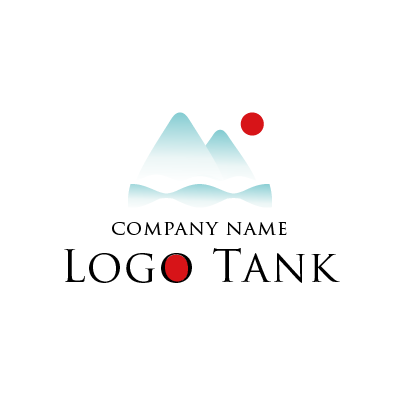 山・太陽イメージのロゴ 未設定,ロゴタンク,ロゴ,ロゴマーク,作成,制作