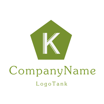 五角形と“K”ロゴ 未設定,ロゴタンク,ロゴ,ロゴマーク,作成,制作