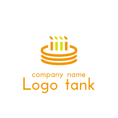 誕生日ケーキのロゴ ロゴタンク 企業 店舗ロゴ シンボルマーク格安作成販売