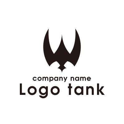 蝙蝠のロゴ 蝙蝠ロゴ / 生き物ロゴ / シンプルロゴ / シルエットロゴ / モチーフロゴ / 動物ロゴ / ブラックロゴ / ロゴ格安 / 企業ロゴ / 会社ロゴ /,ロゴタンク,ロゴ,ロゴマーク,作成,制作