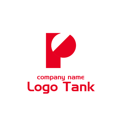 アルファベットpのシンプルなロゴ ロゴタンク 企業 店舗ロゴ シンボルマーク格安作成販売