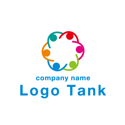 人と人 人とモノ コネクト 繋ぐ サービスの会社ロゴ ロゴデザインの無料リクエスト ロゴタンク
