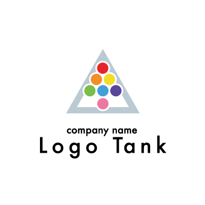 プリズム光をモチーフにしたポップなロゴ ロゴタンク 企業 店舗ロゴ シンボルマーク格安作成販売