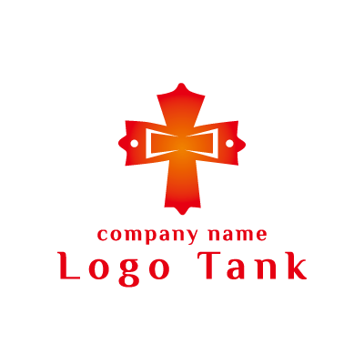 十字の装飾ロゴ
