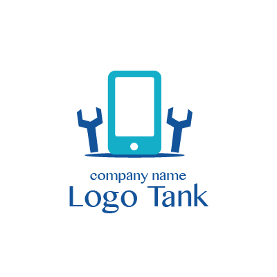電話がモチーフのロゴ ロゴデザインの無料リクエスト ロゴタンク