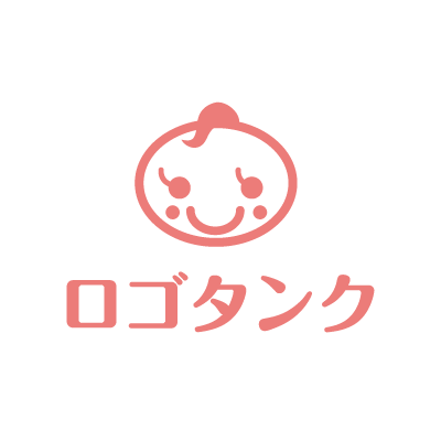 ピンクの赤ちゃんのロゴ