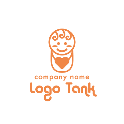 赤ちゃんがモチーフのかわいいロゴ ロゴタンク 企業 店舗ロゴ シンボルマーク格安作成販売