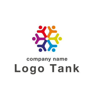 紡ぐ 多様性 を表すポップなロゴ ロゴデザインの無料リクエスト ロゴタンク