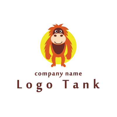 お猿さんのキャラクターロゴ