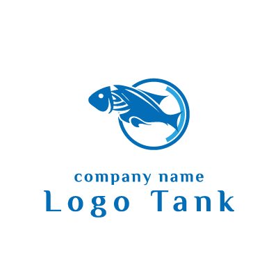 和風で魚 ロゴデザインの無料リクエスト ロゴタンク
