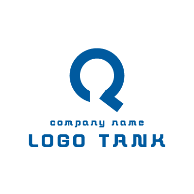 Qモチーフのロゴ