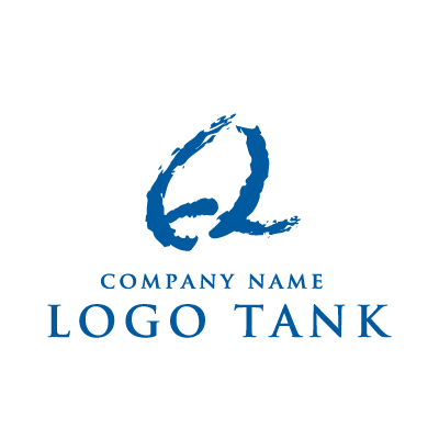 手書き風のqのロゴ ロゴタンク 企業 店舗ロゴ シンボルマーク格安作成販売