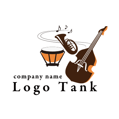 吹奏楽のロゴ ロゴタンク 企業 店舗ロゴ シンボルマーク格安作成販売