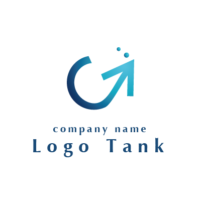矢印とアルファベットgをイメージしたロゴ ロゴタンク 企業 店舗ロゴ シンボルマーク格安作成販売