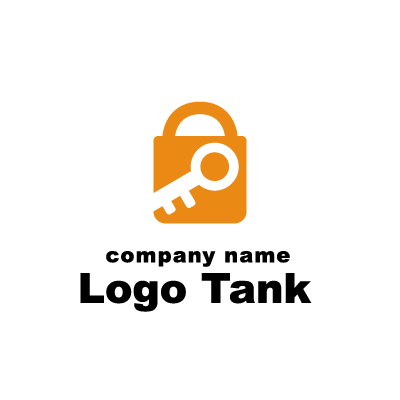 鍵 カギ のマークが印象的なロゴマーク ロゴタンク 企業 店舗ロゴ シンボルマーク格安作成販売