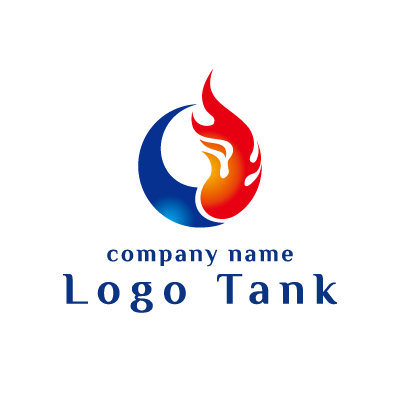 情熱と冷静を表したロゴ ロゴタンク 企業 店舗ロゴ シンボルマーク格安作成販売
