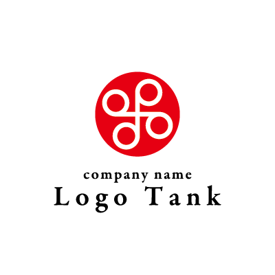 シンプルな丸の図形のロゴ