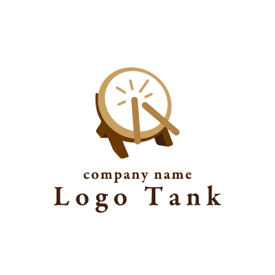 和太鼓のイラストロゴ ロゴタンク 企業 店舗ロゴ シンボルマーク格安作成販売
