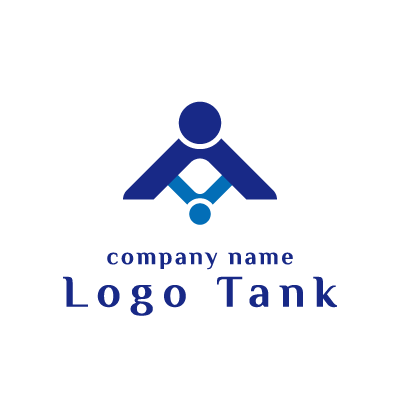 支える 助け合うイメージのロゴ ロゴタンク 企業 店舗ロゴ シンボルマーク格安作成販売