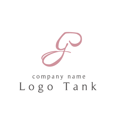 キュートなハートマークのアルファベットgのロゴ ロゴタンク 企業 店舗ロゴ シンボルマーク格安作成販売