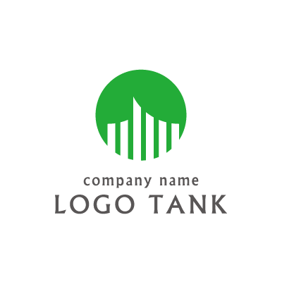 円の中に動きのあるラインのロゴマーク ロゴタンク 企業 店舗ロゴ シンボルマーク格安作成販売