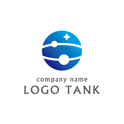 宇宙をイメージしたロゴマーク ロゴタンク 企業 店舗ロゴ シンボルマーク格安作成販売