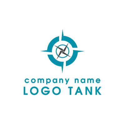 羅針盤をモチーフにしたロゴ ロゴデザインの無料リクエスト ロゴタンク
