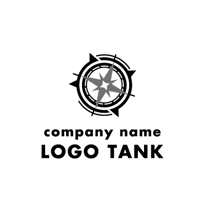 羅針盤をモチーフにしたロゴ ロゴデザインの無料リクエスト ロゴタンク