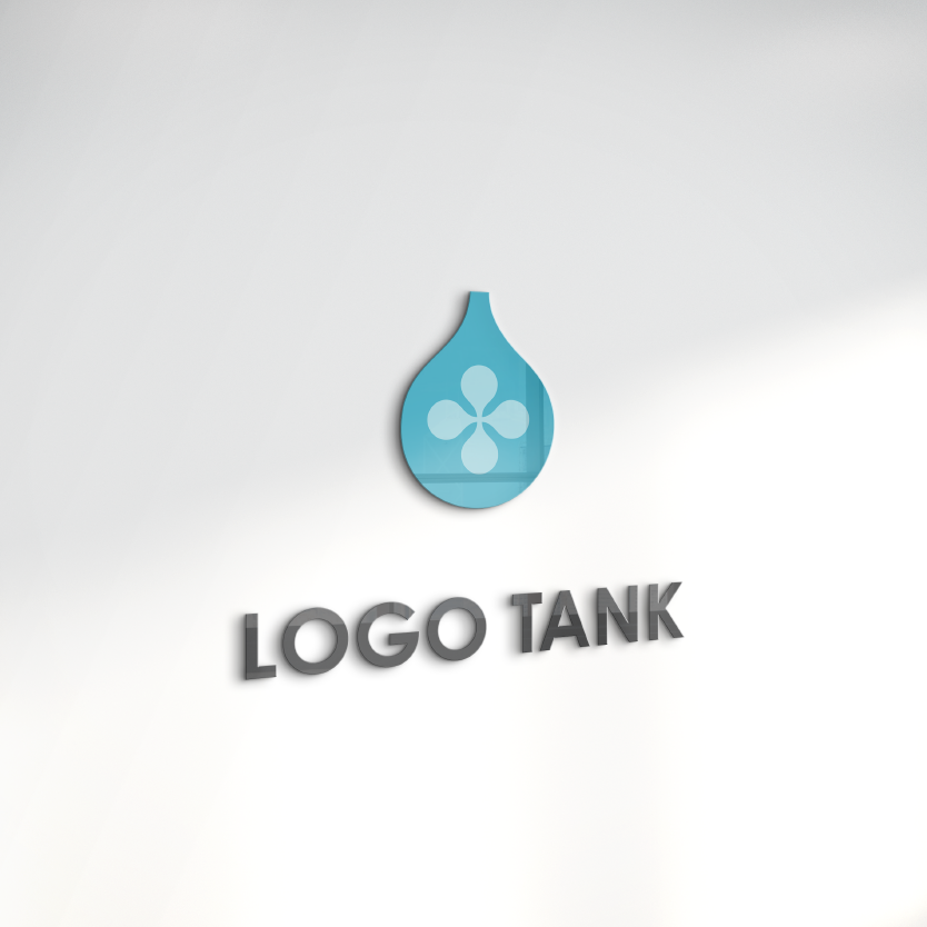 水滴を可愛くイラストに 水滴 / 水道 / 青 / ブルー / 可愛い /,ロゴタンク,ロゴ,ロゴマーク,作成,制作