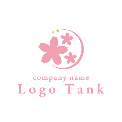 桜モチーフのシンプルなロゴ