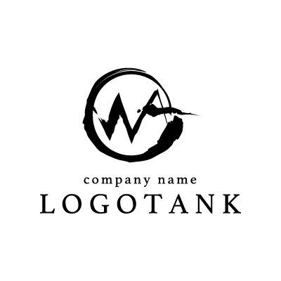 Waの墨書き風ロゴ ロゴタンク 企業 店舗ロゴ シンボルマーク格安作成販売