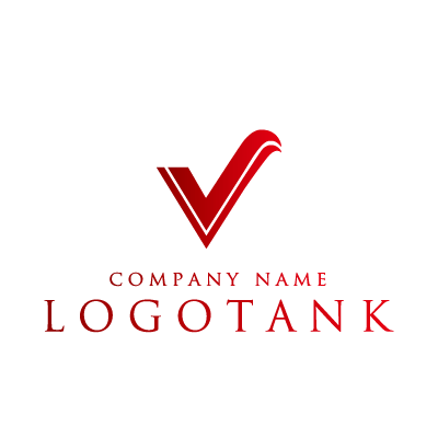スタイリッシュなvのロゴ ロゴタンク 企業 店舗ロゴ シンボルマーク格安作成販売
