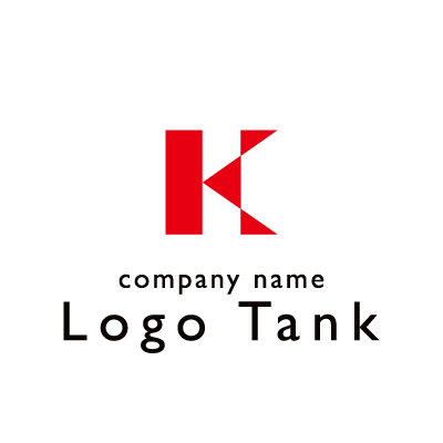 シンプルなkのロゴ ロゴタンク 企業 店舗ロゴ シンボルマーク格安作成販売
