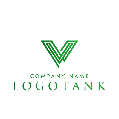 ライン構成のVのロゴ 未設定,ロゴタンク,ロゴ,ロゴマーク,作成,制作