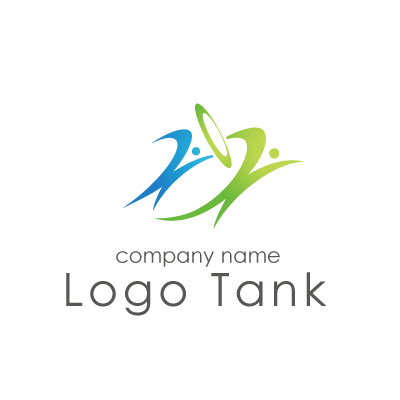 襷 タスキ やバトンを渡すつながりをイメージしたロゴ ロゴタンク 企業 店舗ロゴ シンボルマーク格安作成販売