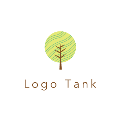 ナチュラルテイストの木のロゴ ロゴタンク 企業 店舗ロゴ シンボルマーク格安作成販売