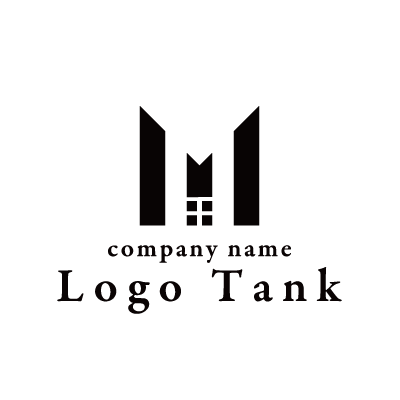 建築イメージの〝M〟ロゴ
