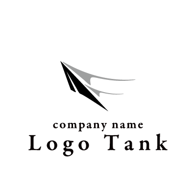 エアラインがテーマのロゴ IT関連 / ショップ / エアライン / 黒 / グレー / 上昇 / 飛行機 / ほのお / とまと / 旅行会社 / シルエット / スタイリッシュ / ロゴ / 作成 / 制作 /,ロゴタンク,ロゴ,ロゴマーク,作成,制作