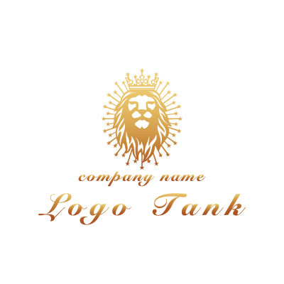 ライオンと王冠のロゴ