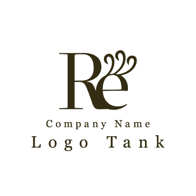 Reの文字のシンプルなロゴ