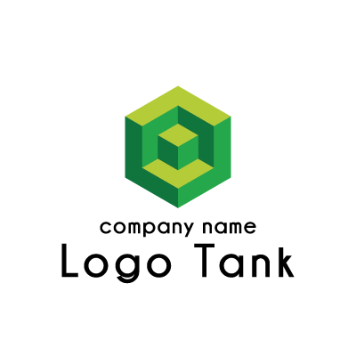 キューブ型のロゴマーク ロゴタンク 企業 店舗ロゴ シンボルマーク格安作成販売