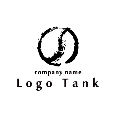 筆の円ロゴ 和 / サークル / 墨 / 和風 / 飲食店 / 和食 / 日本 /,ロゴタンク,ロゴ,ロゴマーク,作成,制作